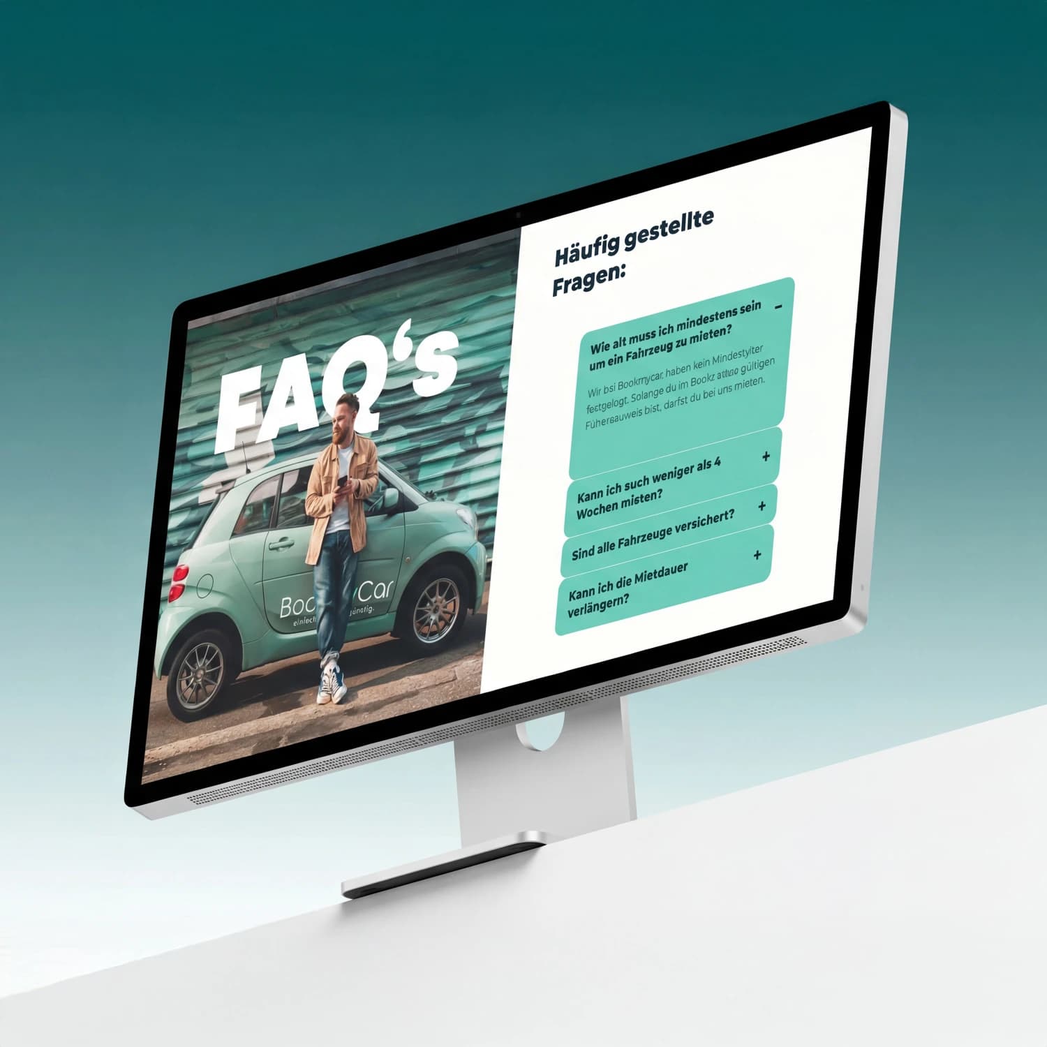 BookmyCar – Webdesign Detailansicht 2