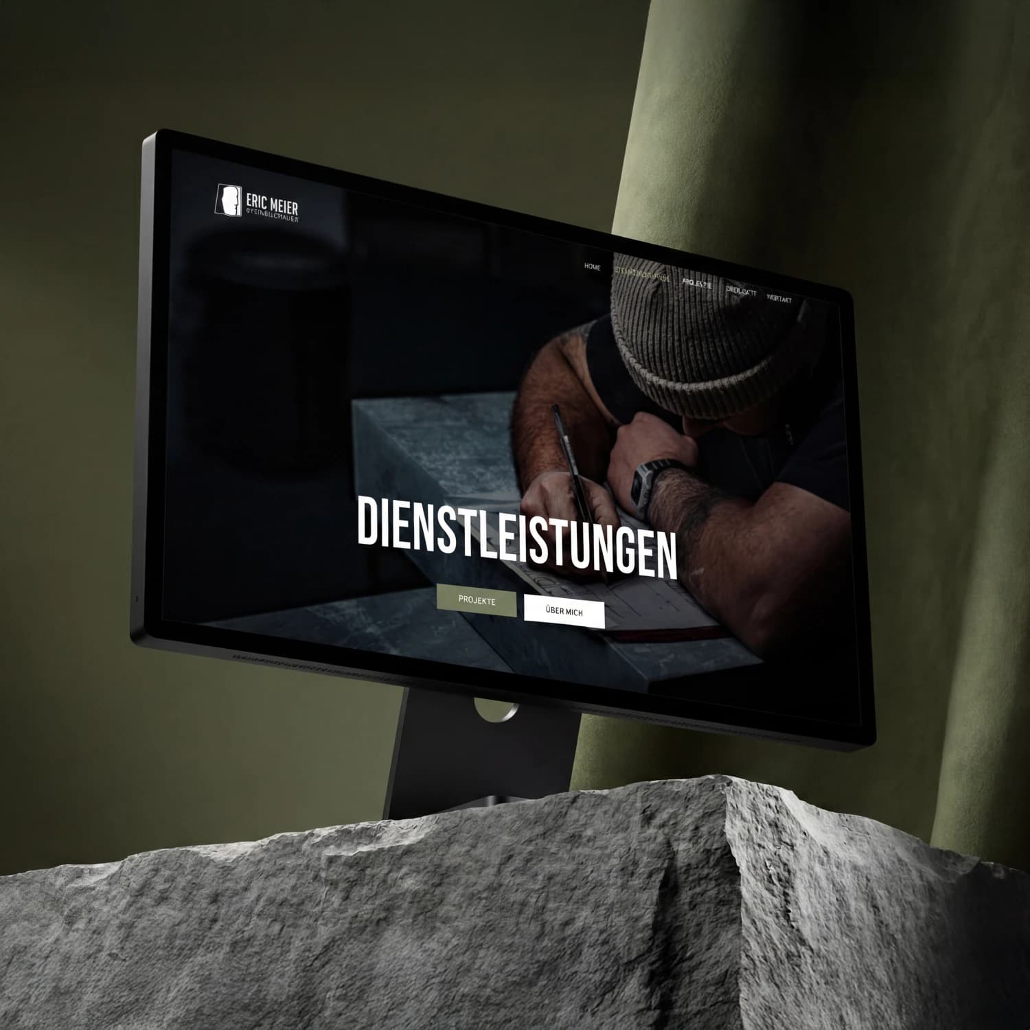 Webdesign-Projekt Eric Meier - Steinbildhauer von Vlix