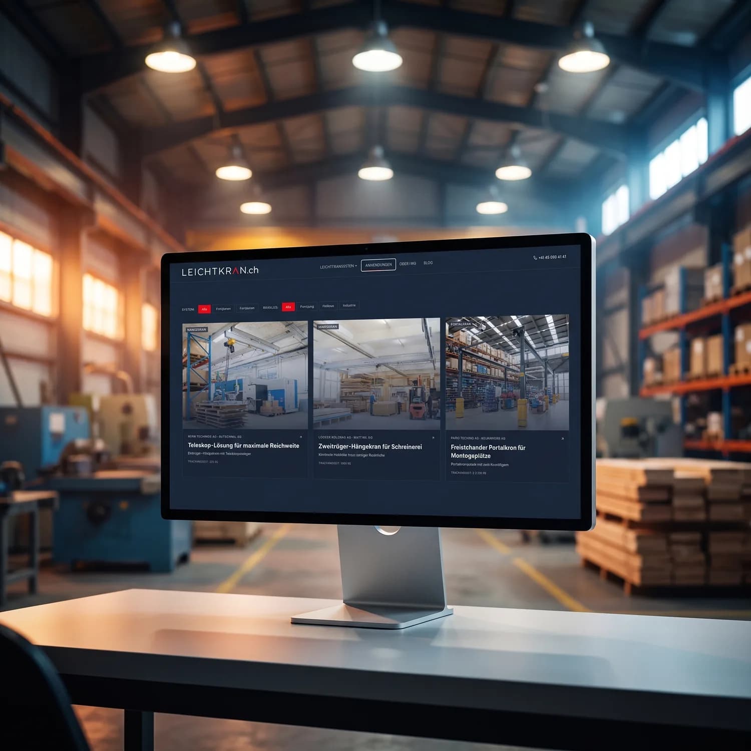 Leichtkran.ch – Webdesign Detailansicht 2
