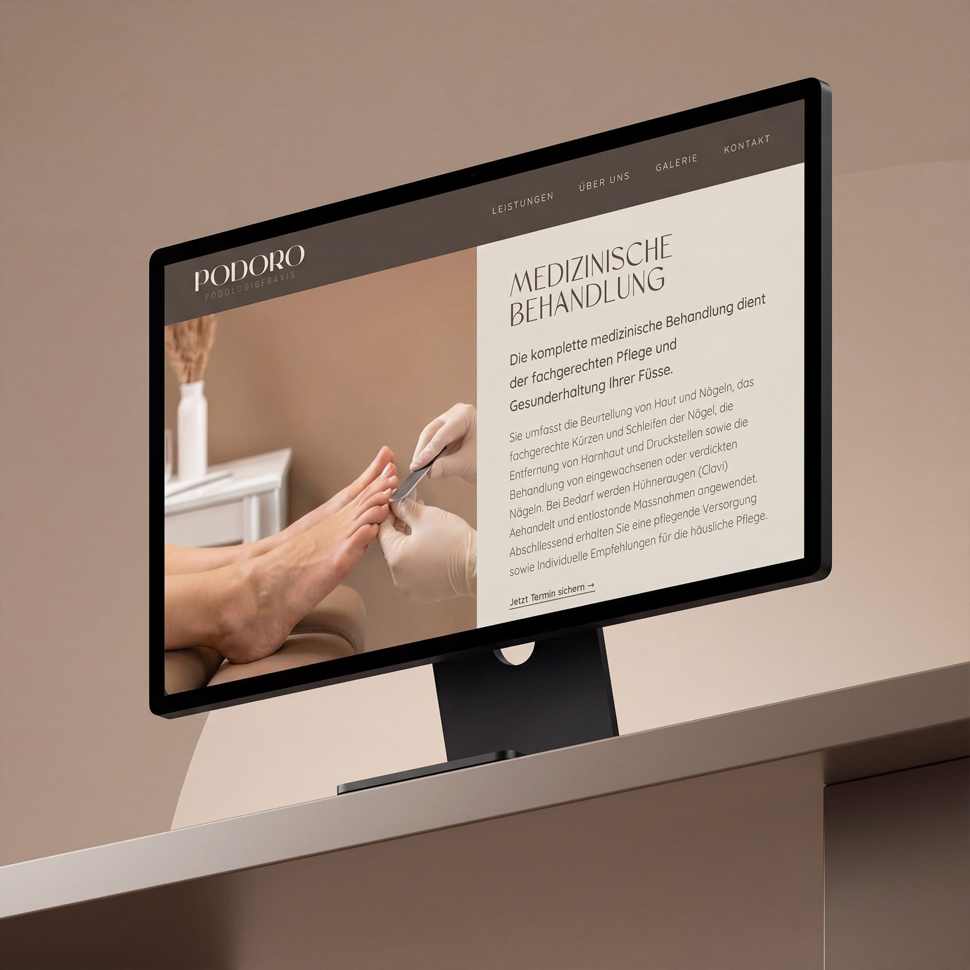 Podoro GmbH – Webdesign Detailansicht 2