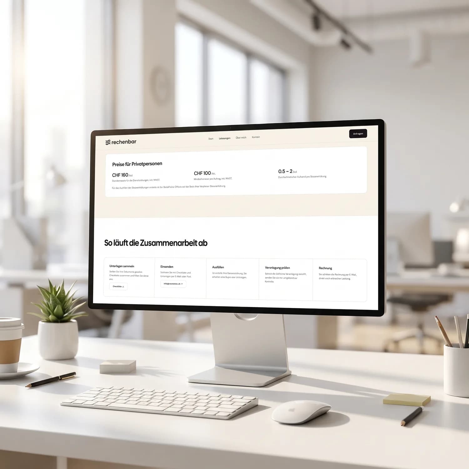 rechenbar GmbH – Webdesign Detailansicht 2