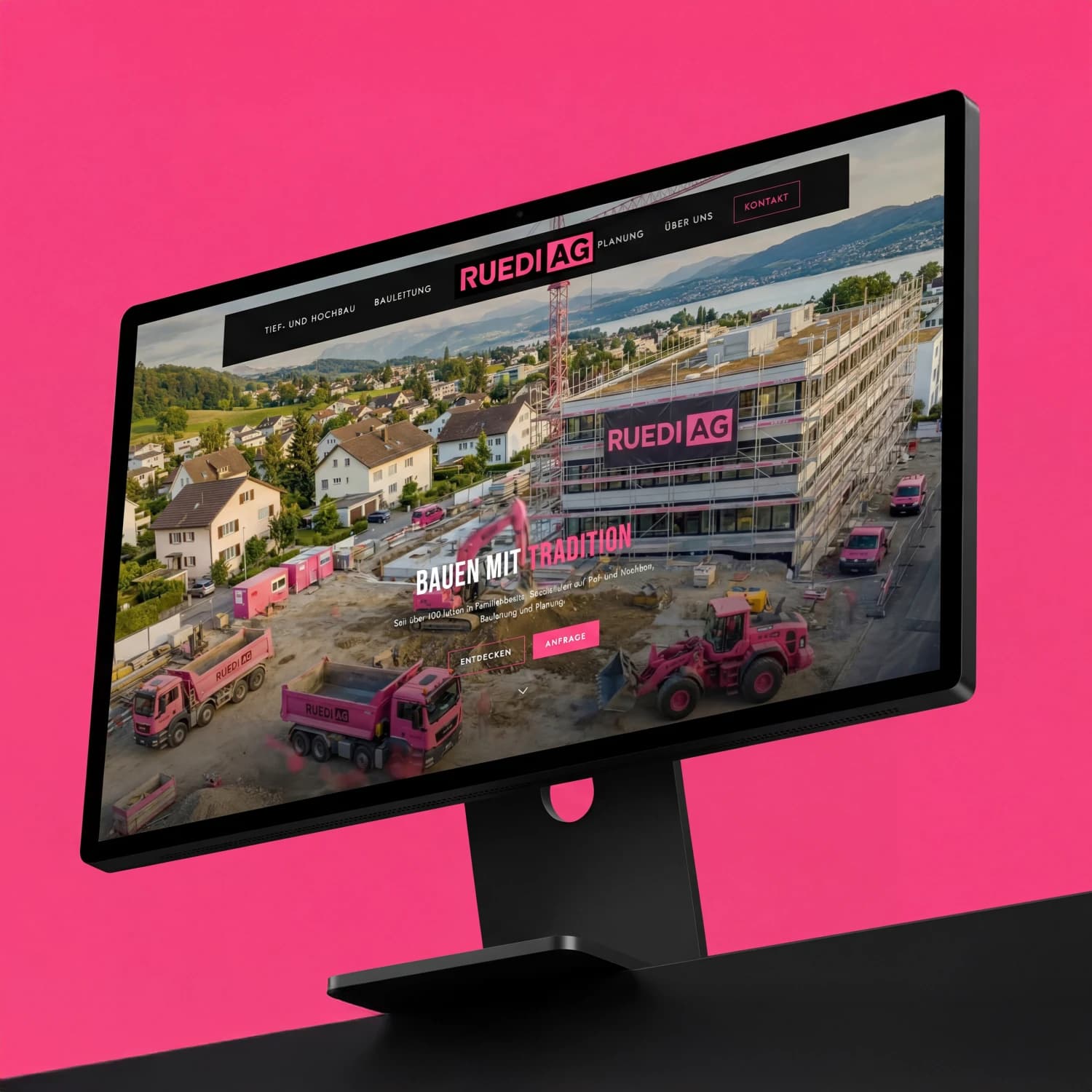 Webdesign-Projekt Ruedi AG von Vlix