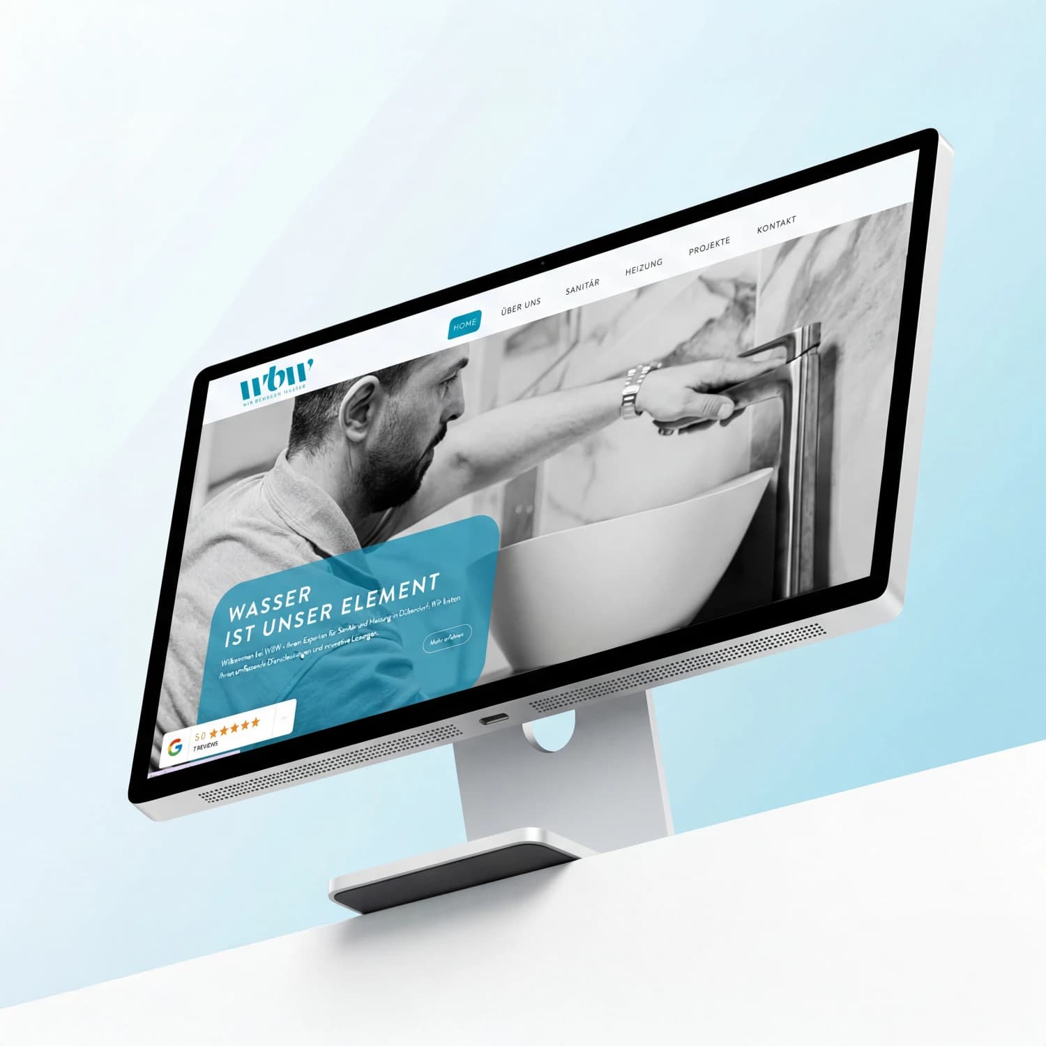 Wir bewegen Wasser – Webdesign Detailansicht 2