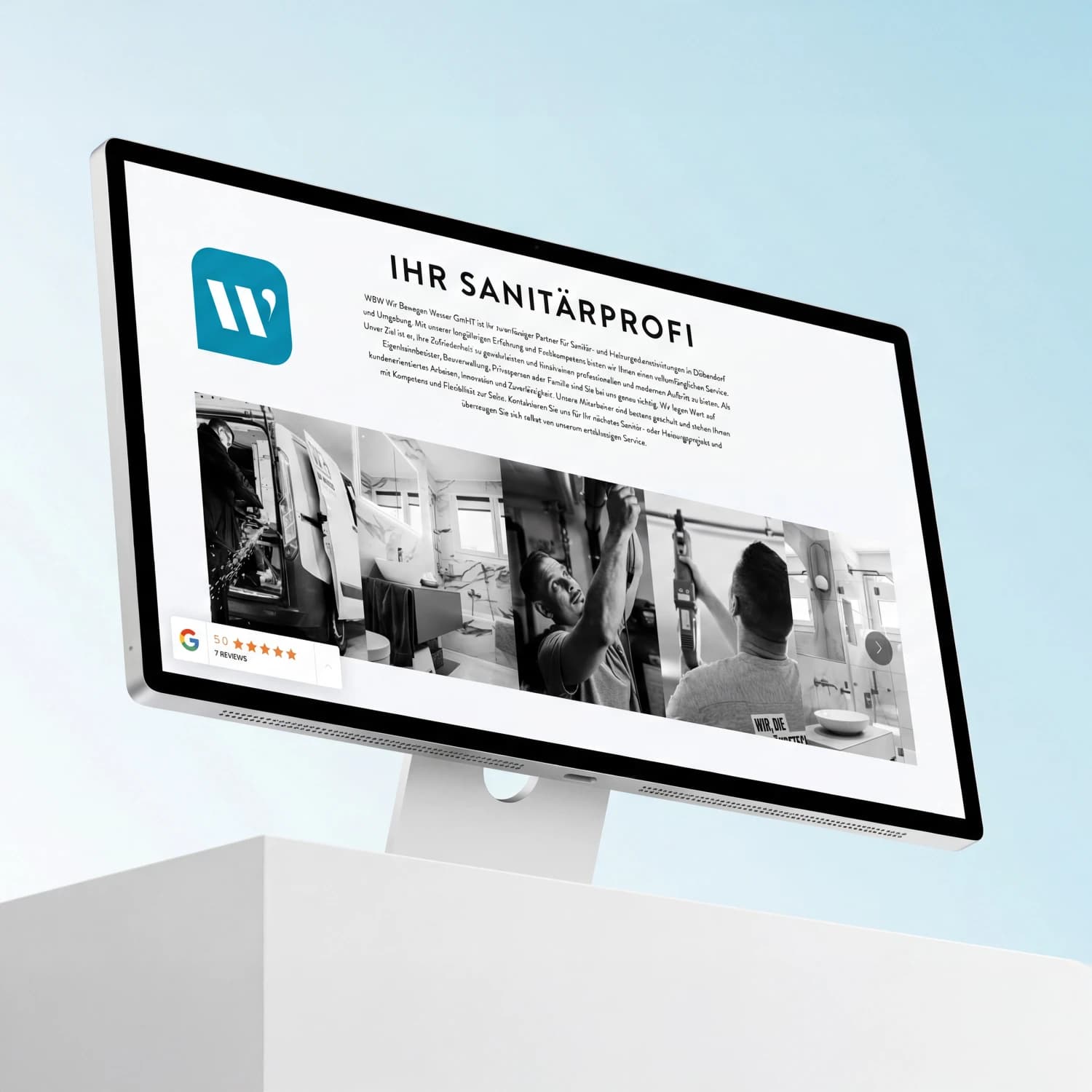 Wir bewegen Wasser – Webdesign Detailansicht 3