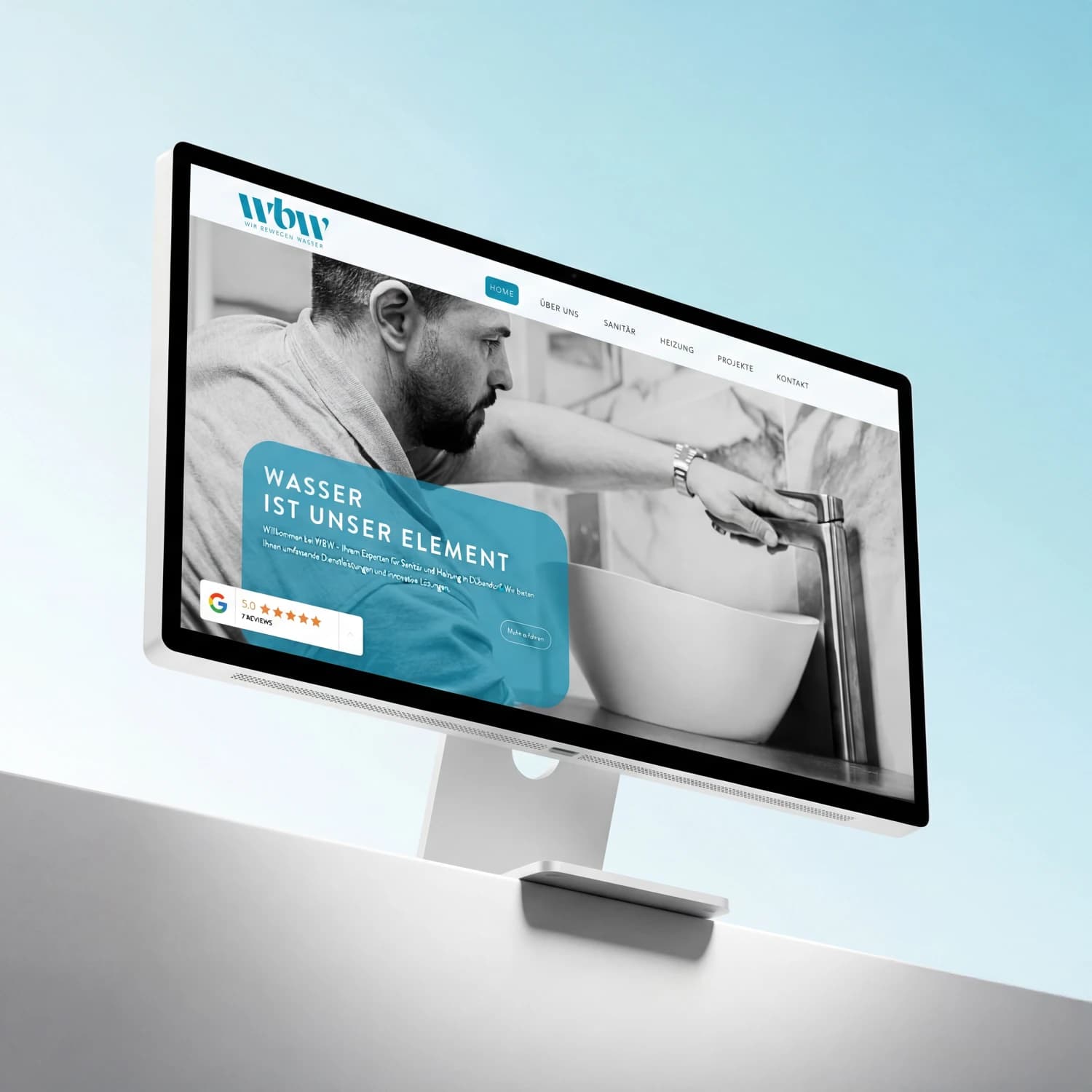 Webdesign-Projekt Wir bewegen Wasser von Vlix