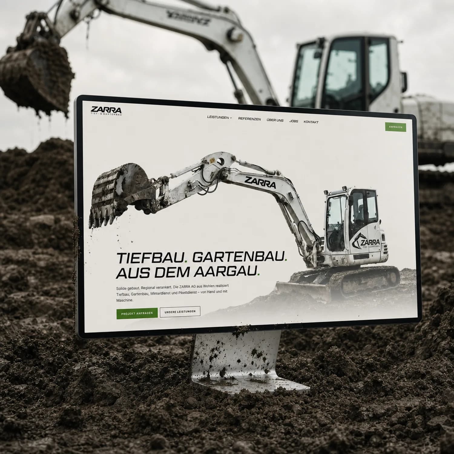 Webdesign-Projekt Zarra AG von Vlix